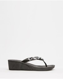 Holster - Neptune Jewelled Y-Strap Wedge - Black