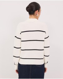 Calli - Ronnie Stripe Crew Neck Jumper