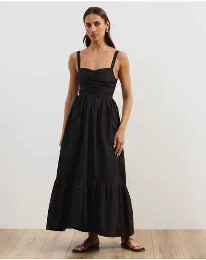 Atmos&Here - Andy Cotton Poplin Midi Dress
