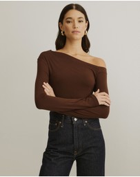 Atmos&Here - Cold Shoulder Bamboo Top