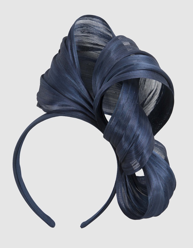 Fillies Collection - Bespoke Navy Bow Racing Fascinator