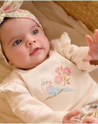 Purebaby - Australiana 3 Piece Gift Pack w/ Headband- Babies