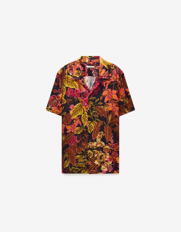 Calibre - Tropic Noir Camp Collar Shirt Rust