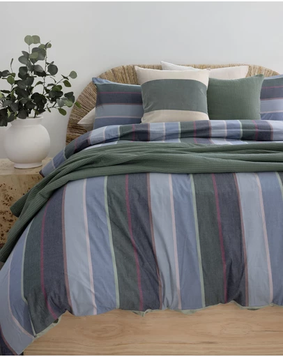 Bambury - Kaia Yarn Dyed Cotton Quilt Cover Set