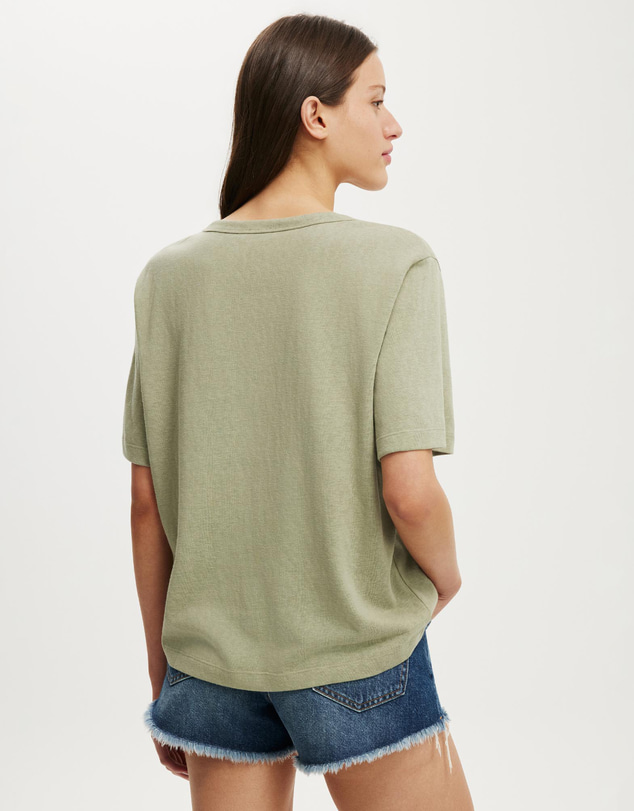 Cotton On - The Slub V Neck Tee