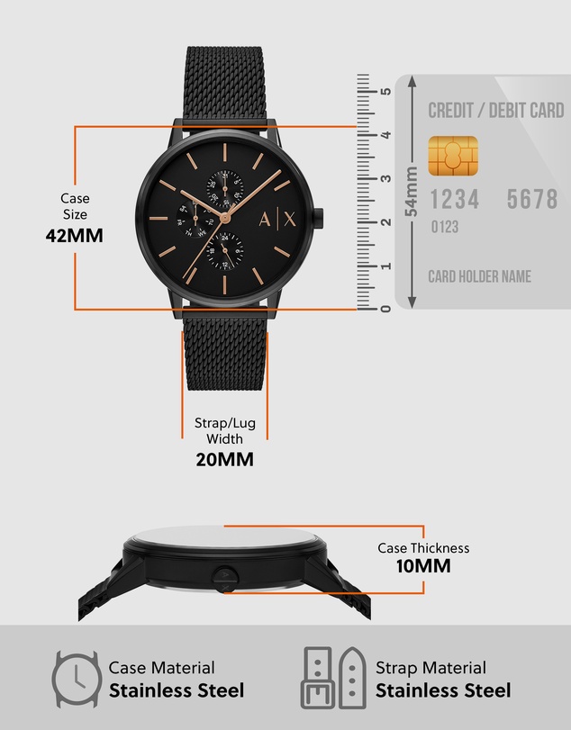 Armani Exchange - Black Chronograph Watch