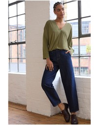 NEXT - Long Sleeve V-Neck Bubblehem Blouse