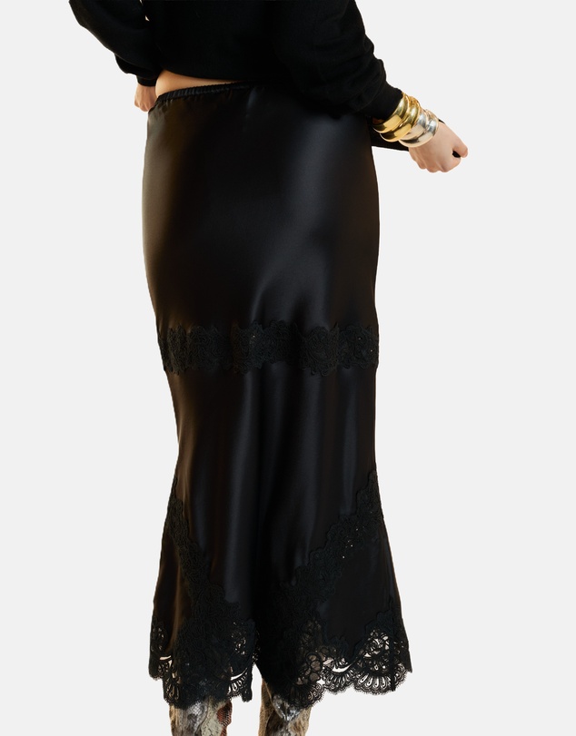 Cynthia Rowley - Satin Lace Skirt