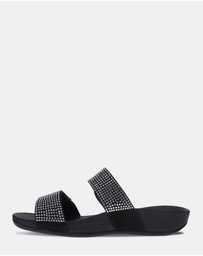 Mia Vita - Avoca Slide - Black Rhinestone