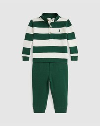 Polo Ralph Lauren - Striped Estate-Rib Pullover & Pants Set - ICONIC EXCLUSIVE - Babies