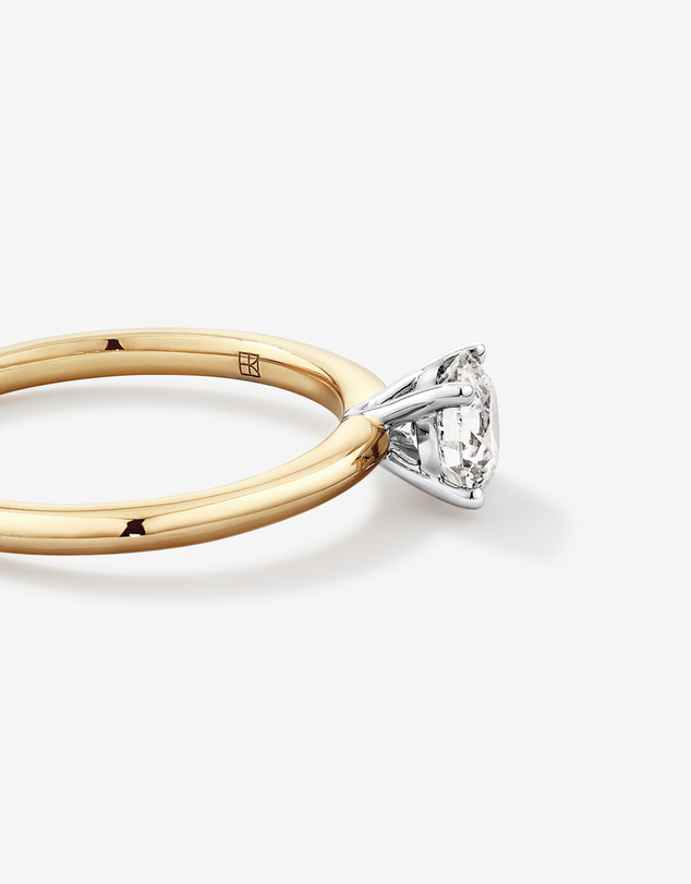 Michael Hill - 0.70 Carat TW Round Brilliant Laboratory-Grown Diamond Solitaire Engagement Ring in 14kt Yellow and White Gold