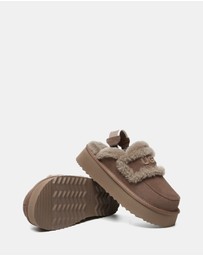 EVERAU - Australian Shepherd Ugg Rilee Platform Cow Suede Upper House Shoes