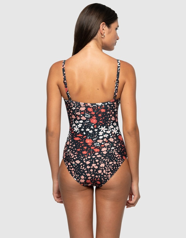 Nip Tuck Swim - Fleur Fiesta Kate Multifit Ruched Front One Piece