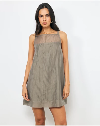 AERE - Aven Panelled Mini Dress