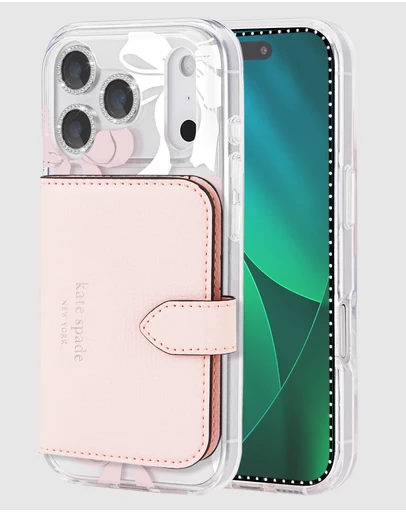 Kate Spade - Kate Spade Tied With A Bow MagSafe Wallet Bundle for iPhone 17 Pro