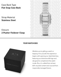 Armani Exchange - Silver Tone Analogue Watch
