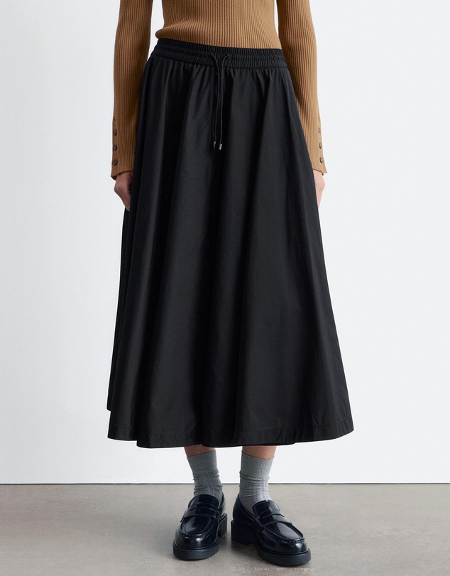 & Other Stories - Drawstring A-line Midi Skirt