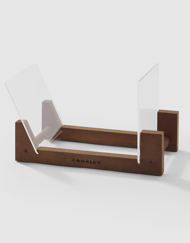 Crosley - Crosley Voyager Bluetooth Portable Turntable + Bundled Crosley Record Storage Display Stand - Tan