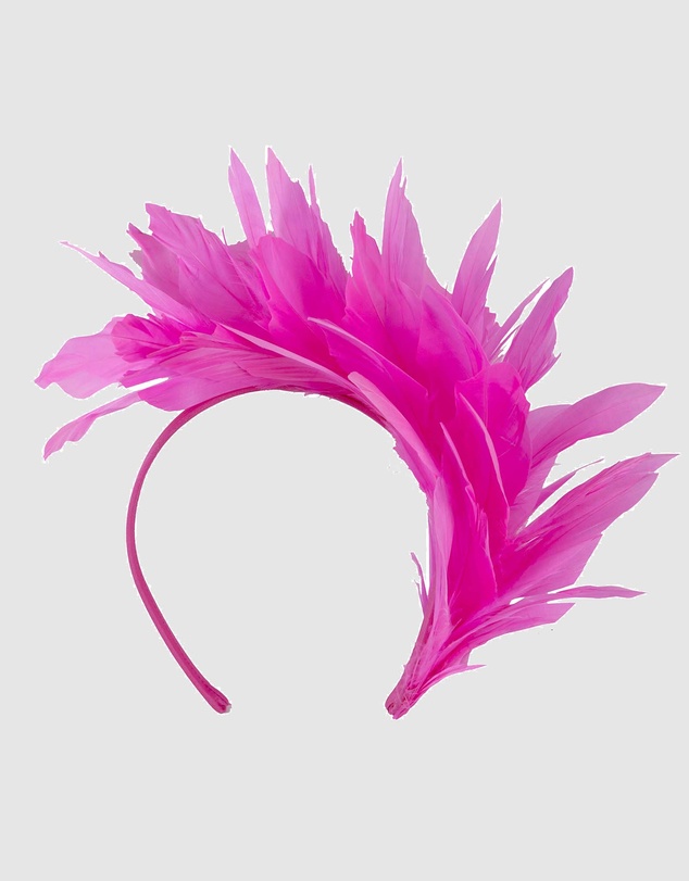 Max Alexander - Modern Hot Pink Racing Fascinator