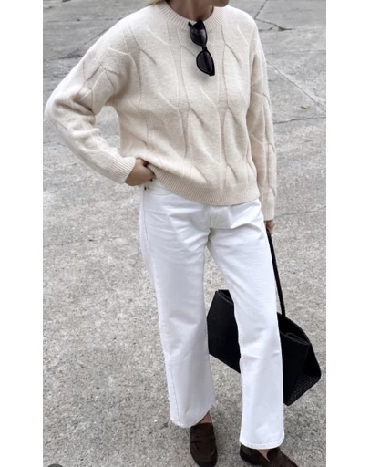 Atmos&Here - Stella Cable Knit Oversized Knit Jumper