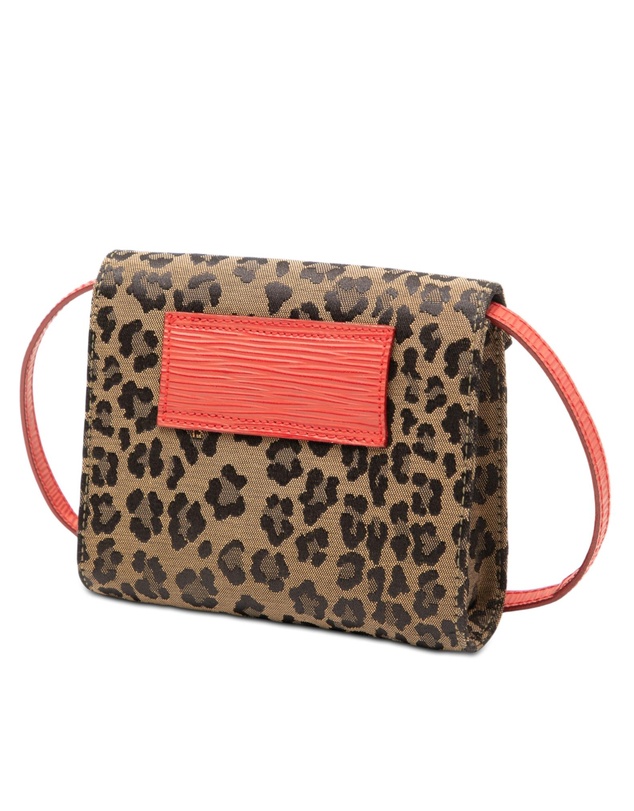 Pre-Loved by Azura Reborn - Pre-Loved Mini Leopard Print Canvas Flap Crossbody