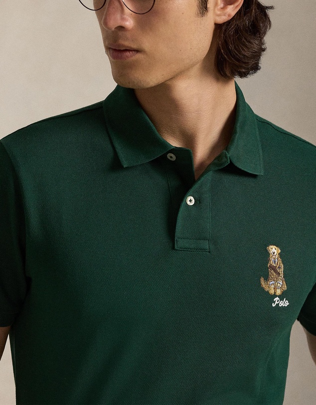 Polo Ralph Lauren - Custom Slim Fit Dog-Embroidered Polo - ICONIC EXCLUSIVE