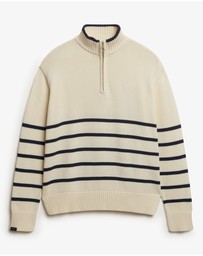 Superdry - Cotton Half Zip Knit