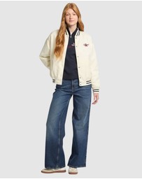 GUESS Jeans - GUESS JEANS Embroidered Varsity Bomber Jacket