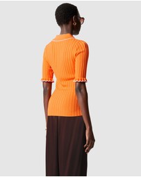 & Other Stories - Rib-Knit Polo Shirt