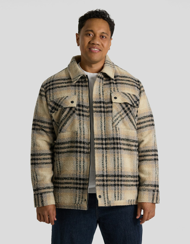 Johnny Bigg - Padded Check Zip Thru Jacket