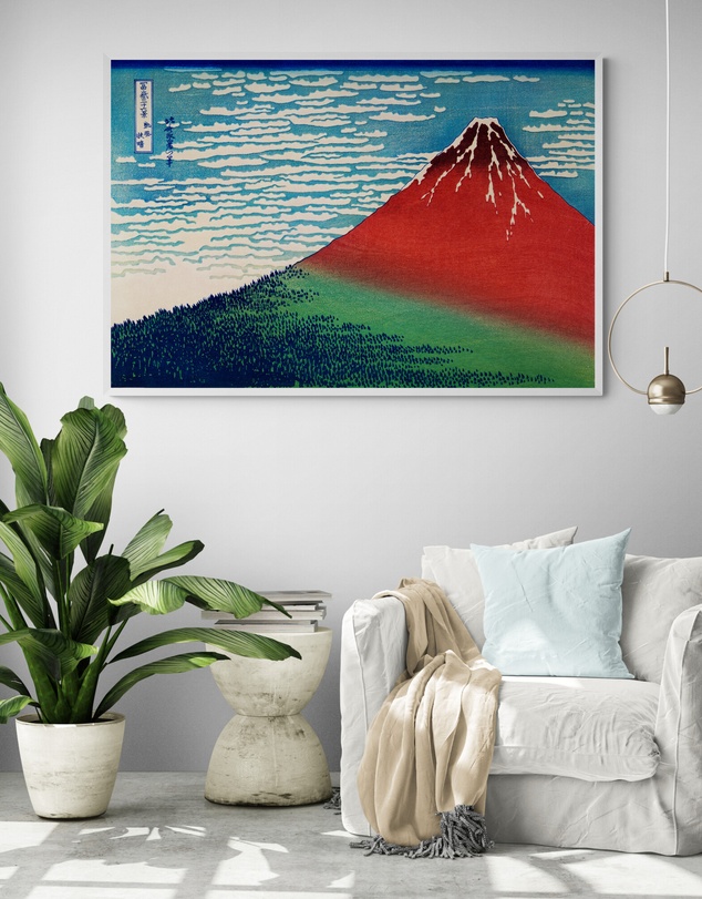 Inka Arthouse - Kanazawa Oki Nami Ura by Katsushika Hokusai Art Print