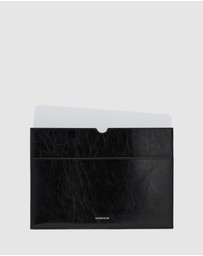 Nakedvice - The Bass Black Silver Laptop Sleeve