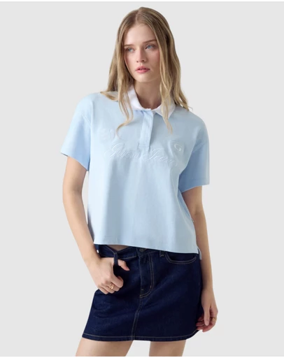 GUESS Jeans - GUESS JEANS Oversize Fit Rugby Shirt