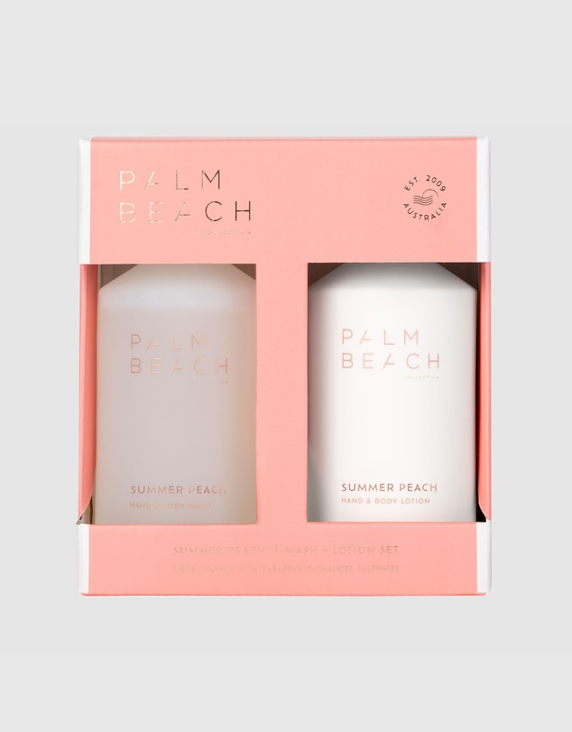 Palm Beach Collection - Summer Peach Hand & Body Wash + Lotion Set