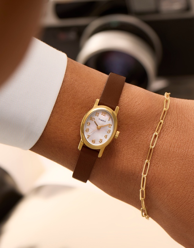 TIMEX - Cavatina 18mm Leather Strap Watch