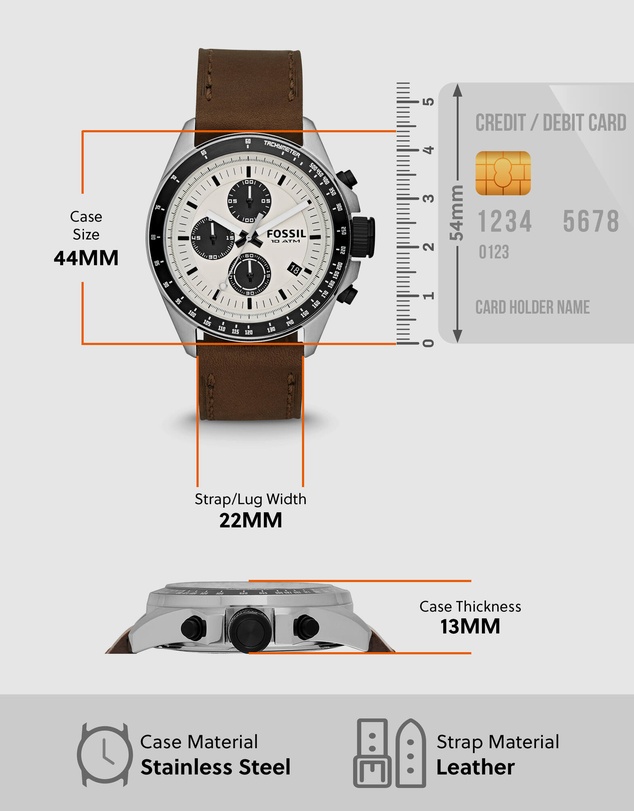 Fossil - Fossil Decker Brown Watch CH2882