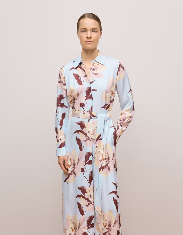Trenery - Camellia Shirt Dress in Soft Blue