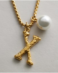 Zahar - Pearl Letter X Necklace