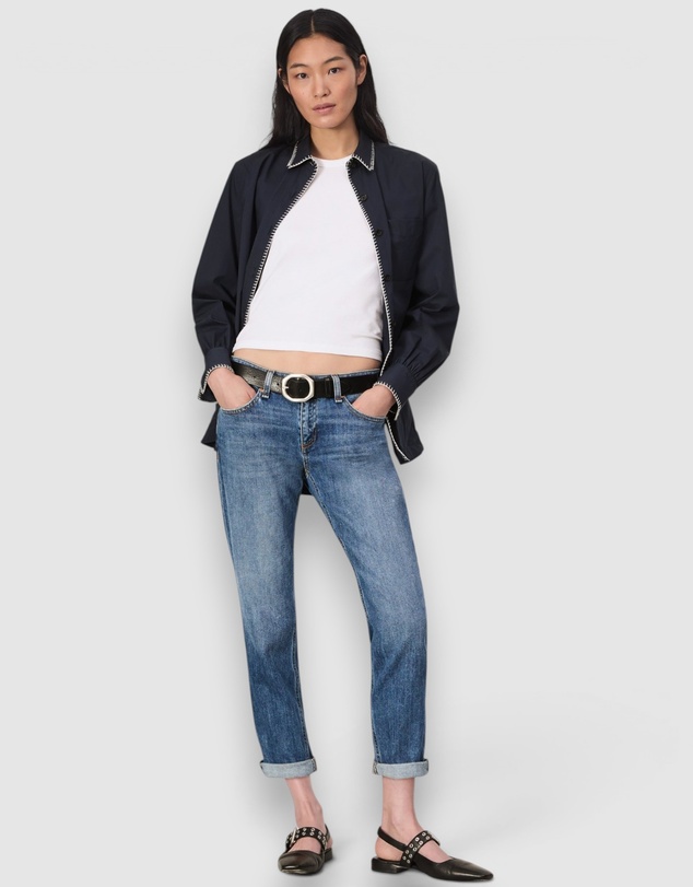 rag & bone - Dre Low-Rise Slim Boyfriend Jeans