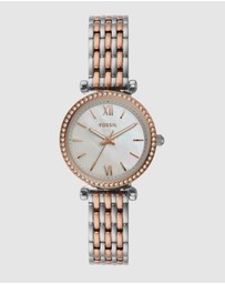 Fossil - Carlie Mini Two Tone Analogue Watch ES4649