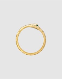 Elli Jewelry - Ring Snake Statement 925 Sterling Silver