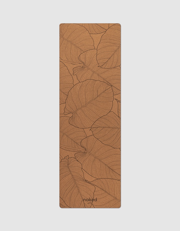 Naked Soul - Jungle Leaves Cork Yoga Mat