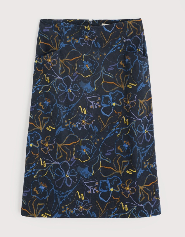Seasalt - Seasalt Cornwall Navy Forest View Skirt