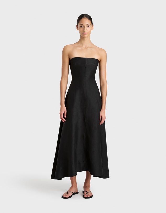 BONDI BORN - Bormio Strapless Maxi Dress