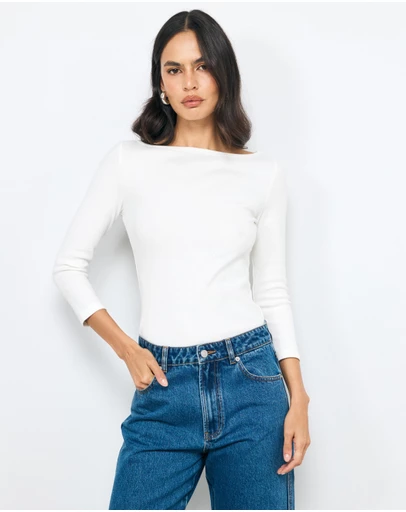 AERE - Ribbed Long Sleeve T-Shirt