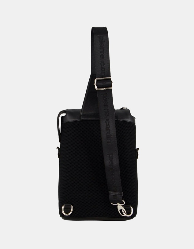 Pierre Cardin - Pierre Cardin Unisex Leather 3-Way Sling Bag