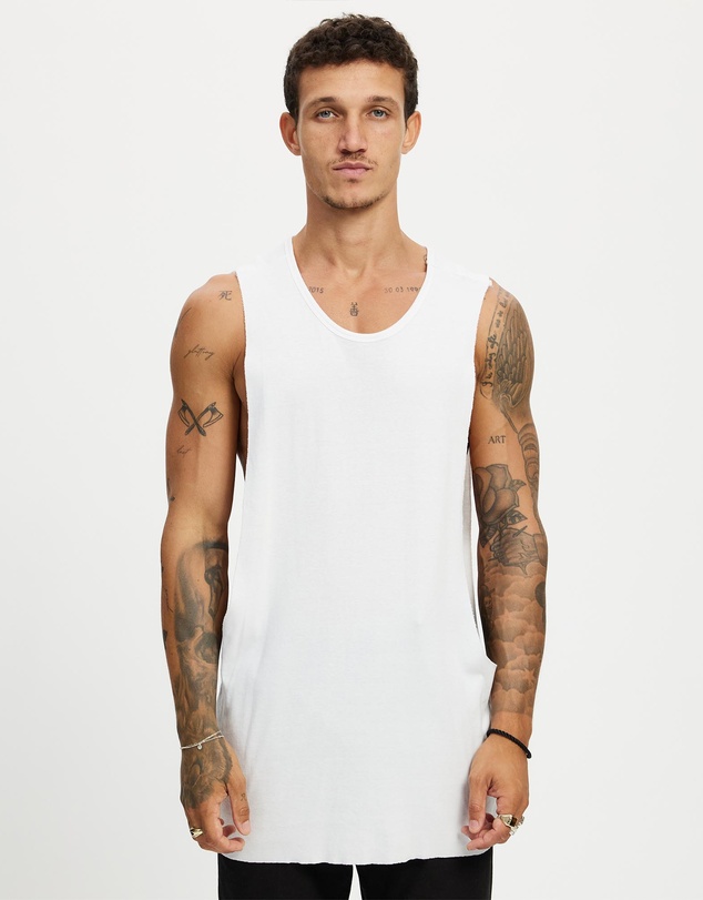 Surrounded By Ghosts - The Titanium Rib Knit Muscle T-Shirt