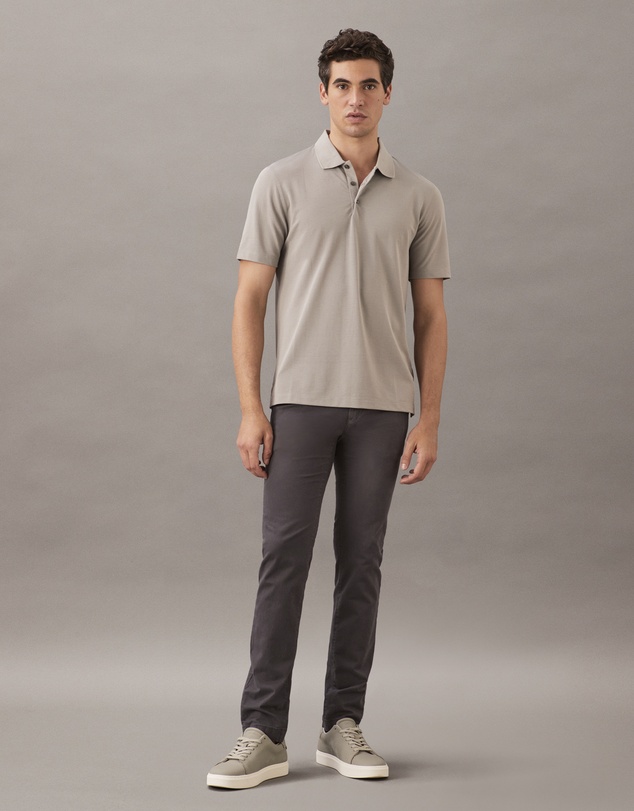 Calvin Klein - Tonal Stripe Jacquard Polo Shirt