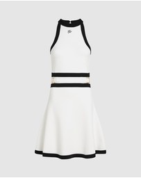 Karl Lagerfeld - DNA Belted Knit Dress