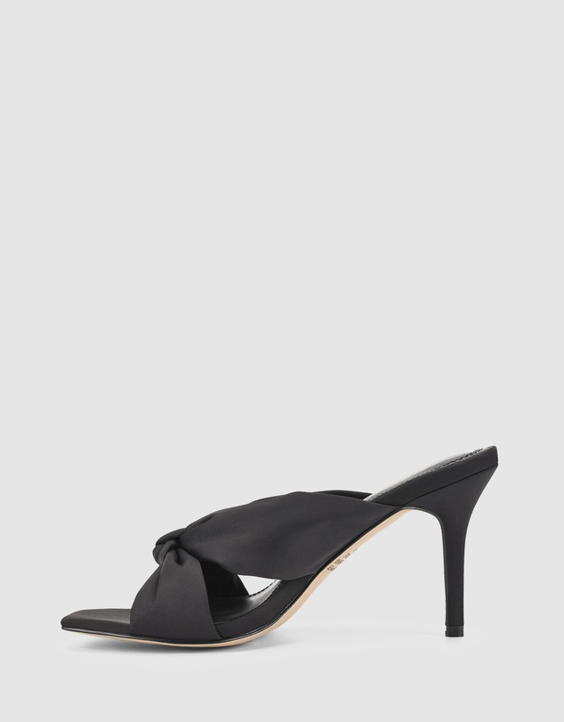 Siren - Nicola Satin Knot Mules